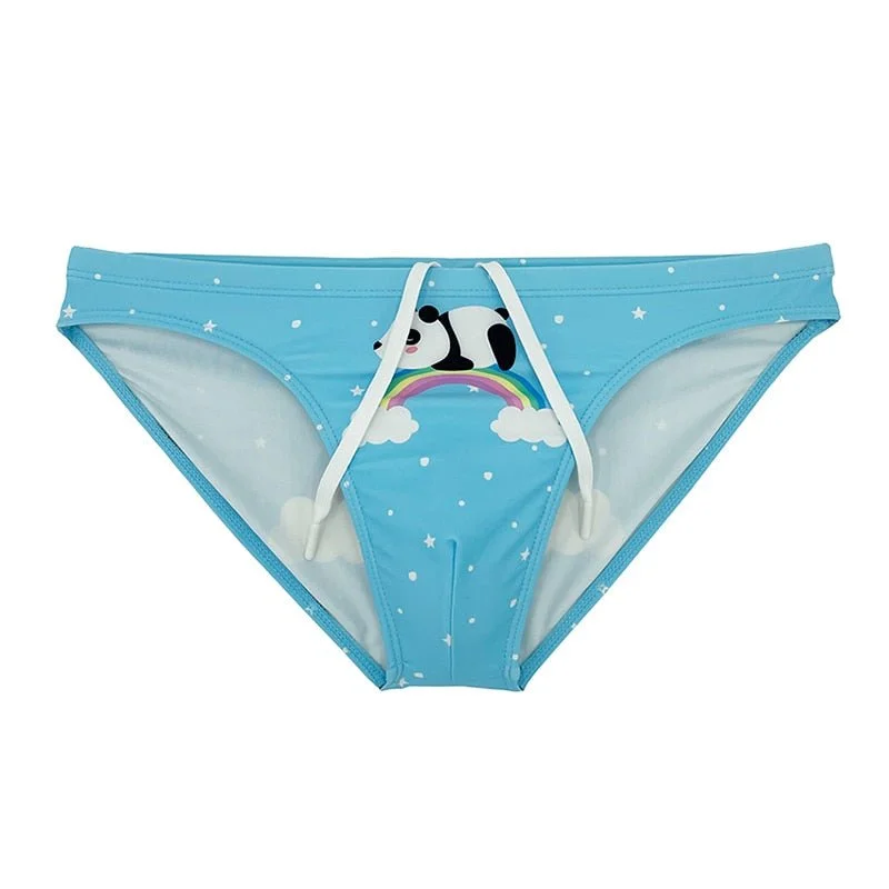 Swimwear with wind-resistant-Panda Pride Swim Briefs