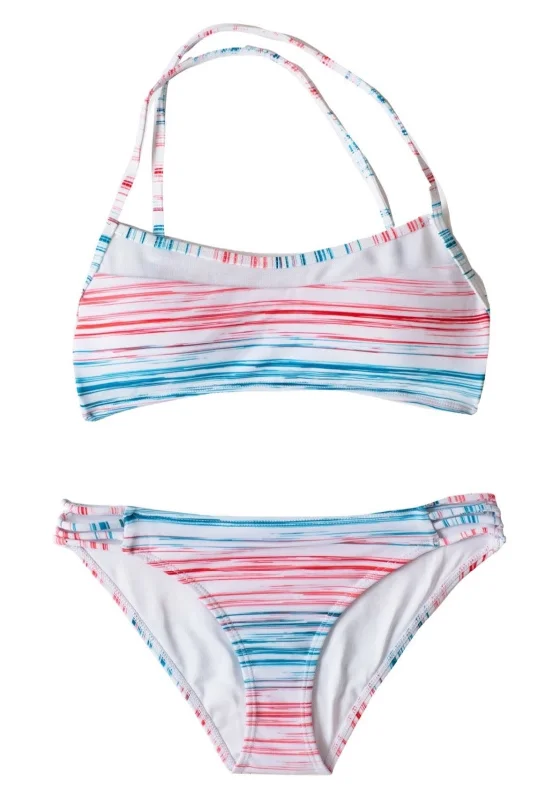 Swimwear with subtle pattern-Sunset Beach Bikini SET | Girls Size 8