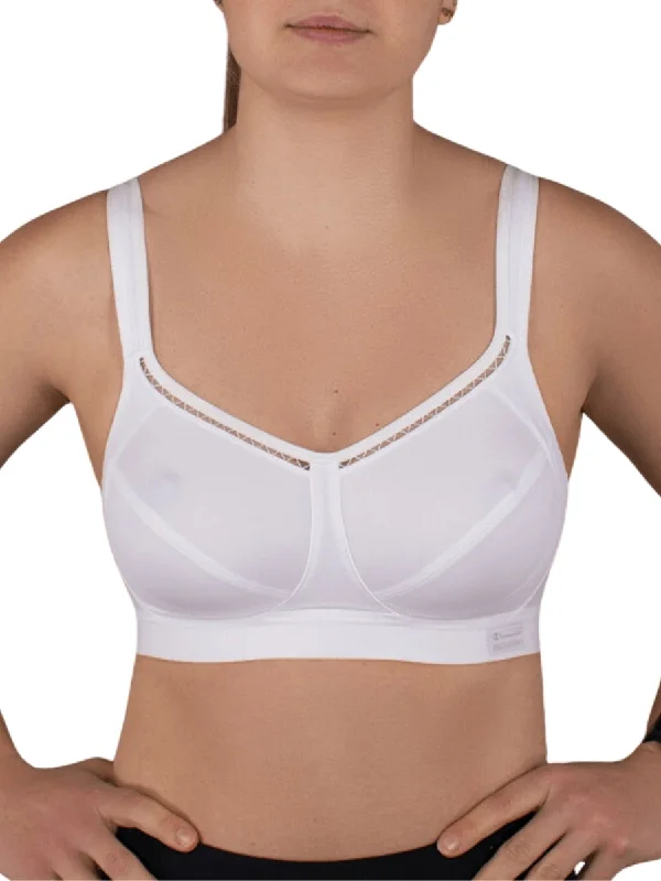 Sports bra with thick fit -Active Classic Support Sports Bra - White