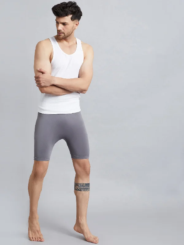 Sports shorts for postnatal jogs -C9 AIRWEAR Men Mid Rise Cycling Shorts - Grey