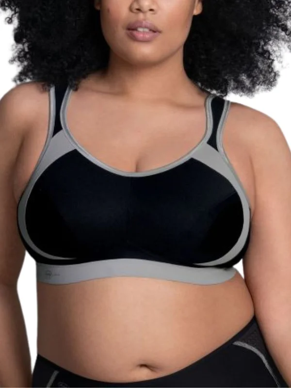 Sports bra with snug shape -Extreme Control Sports Bra - Black