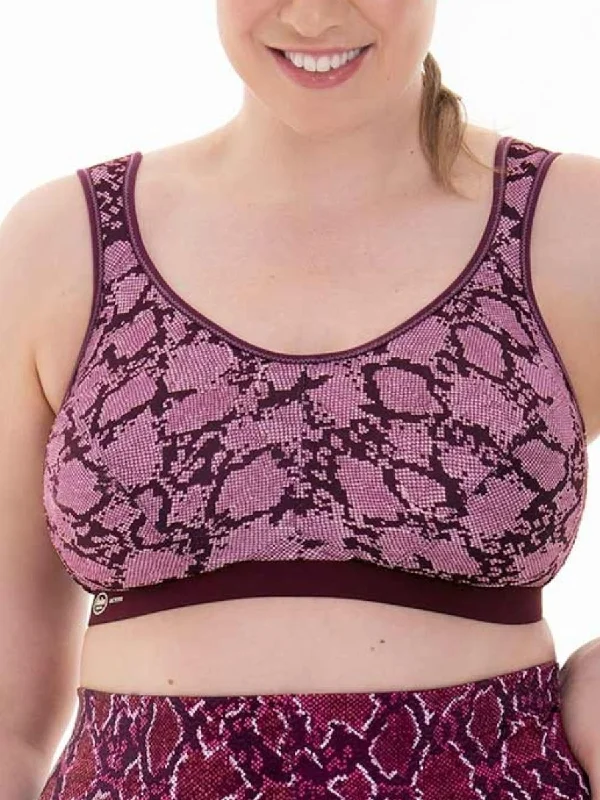 Sports bra with tide fit -Extreme Control Sports Bra - Rose Berry