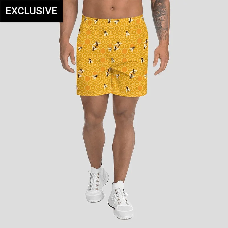 Swimwear for beach-Honeycomb Athletic Shorts (POD)