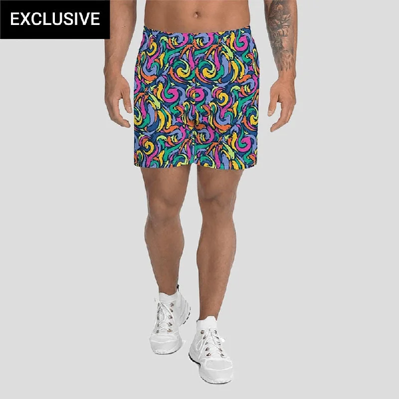 Swimwear with soft texture-Koi Pond Athletic Shorts (POD)