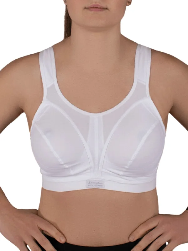 Sports bra with bow fit -D+ Max Support Sports Bra - White