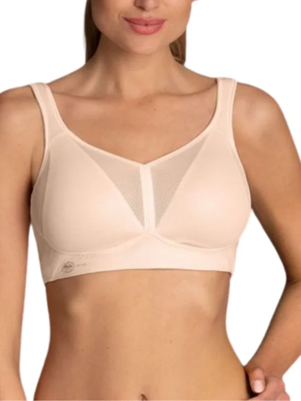 Sports bra with sheer shape -Air Control Deltapad Sports Bra - Smart Rose