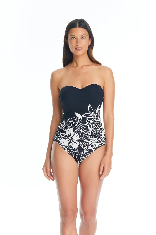 Swimwear stylish-Bleu Rod Beattie Ciao Bella Bandeau One Piece