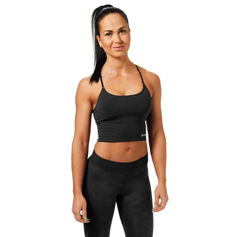 Sports bra with knot fit -Better Bodies Astoria Seamless Bra - Black