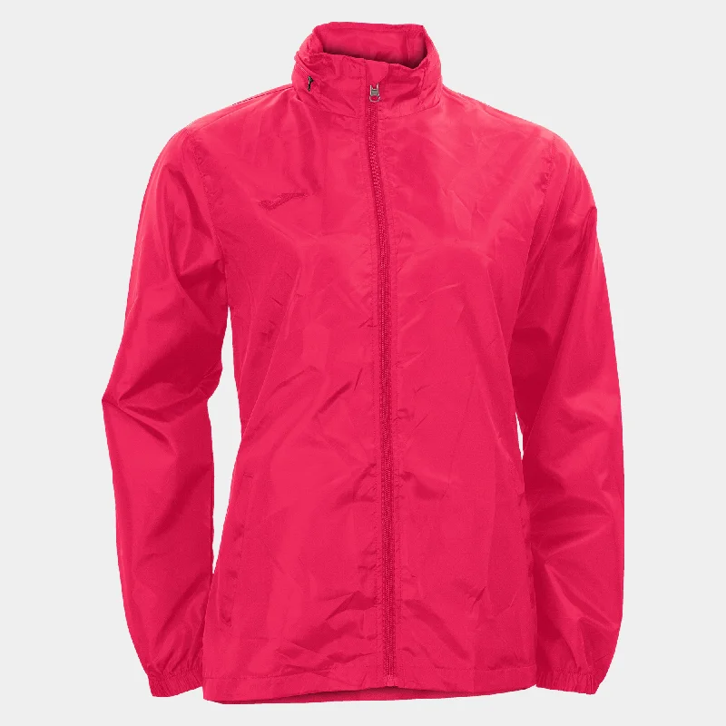 Sports Jacket with subtle stitching-Joma Galia Ladies Rain Jacket (Raspberry)