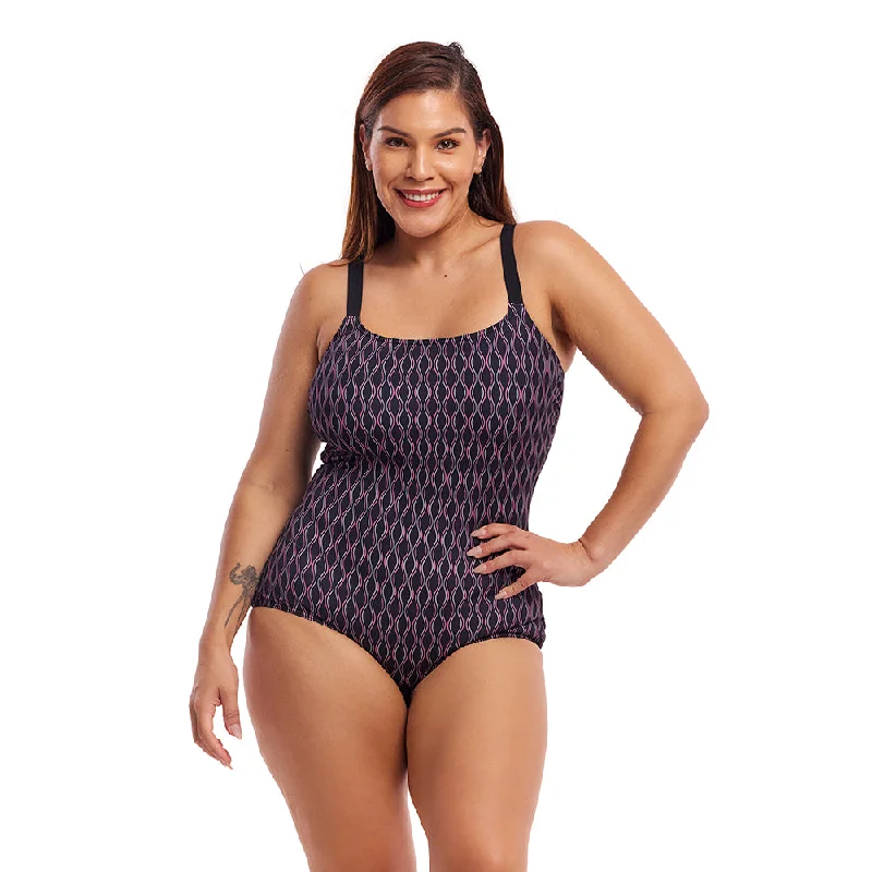 Swimwear with removable pads-Funkita Curvy Queen Ladies Scoop Neck One Piece