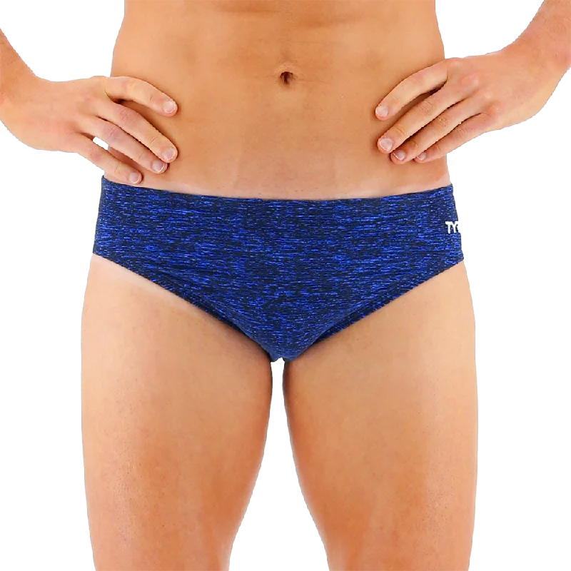 Swimwear custom-TYR Lapped Blue Durafast Elite® Brief Swimsuit