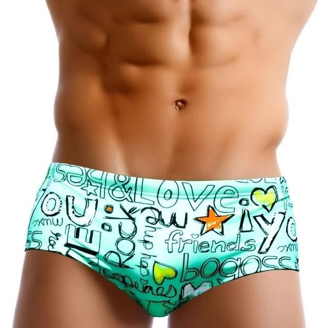 Swimwear for function-Taddlee Shout Out Swim Trunks