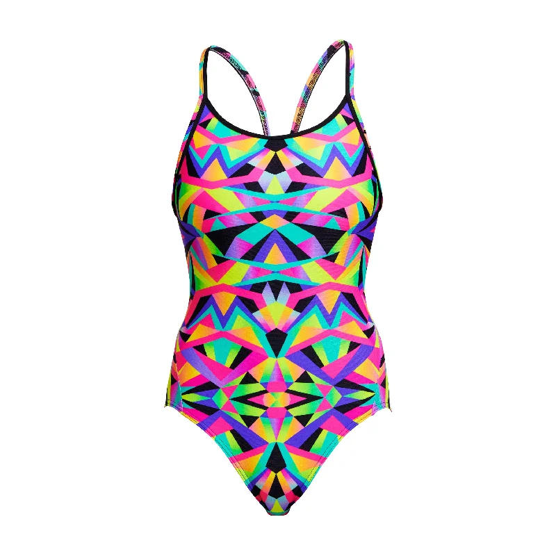 Swimwear with cotton blend-Crystal Eyes | Ladies Diamond Back One Piece