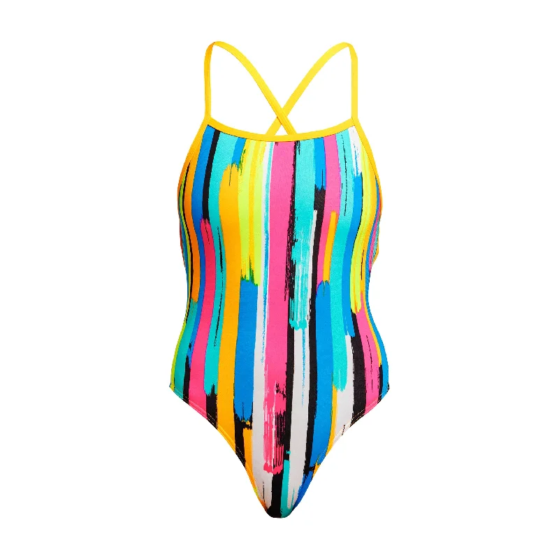 Swimwear with hand-washable-Winning Streak | Ladies Strapped In One Piece