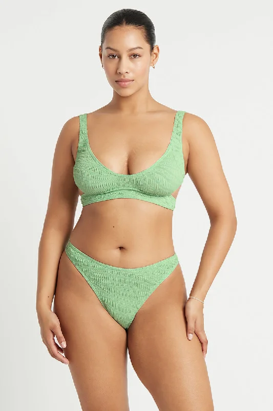 Swimwear with low leg-Mint Tiger Nino & Christy Set