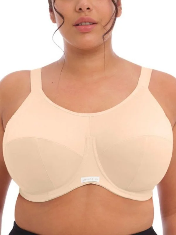 Sports bra with swirl shape -Energise Sports Bra - Nude