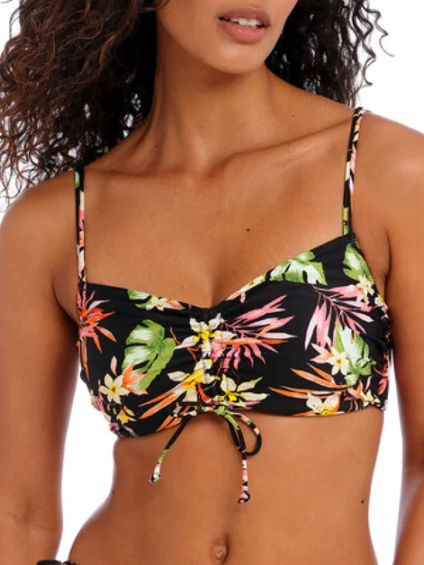 Sports bra with light fit -Savanna Sunset Bralette Bikini Top - Multi