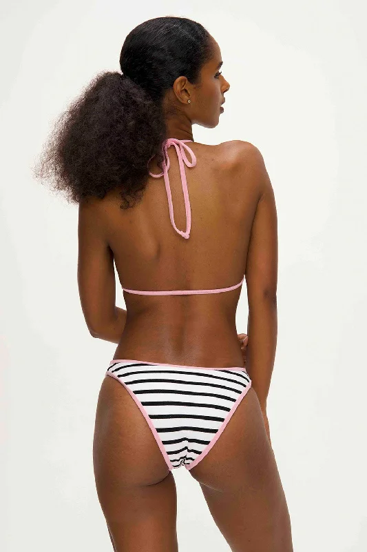 Swimwear one piece-Dove Bikini Bottom - Vintage Stripe