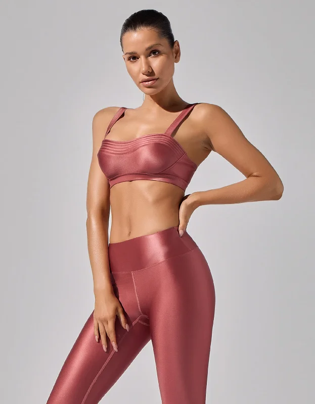 Sports bra with foggy jogs -Celine Bra [ROSE]