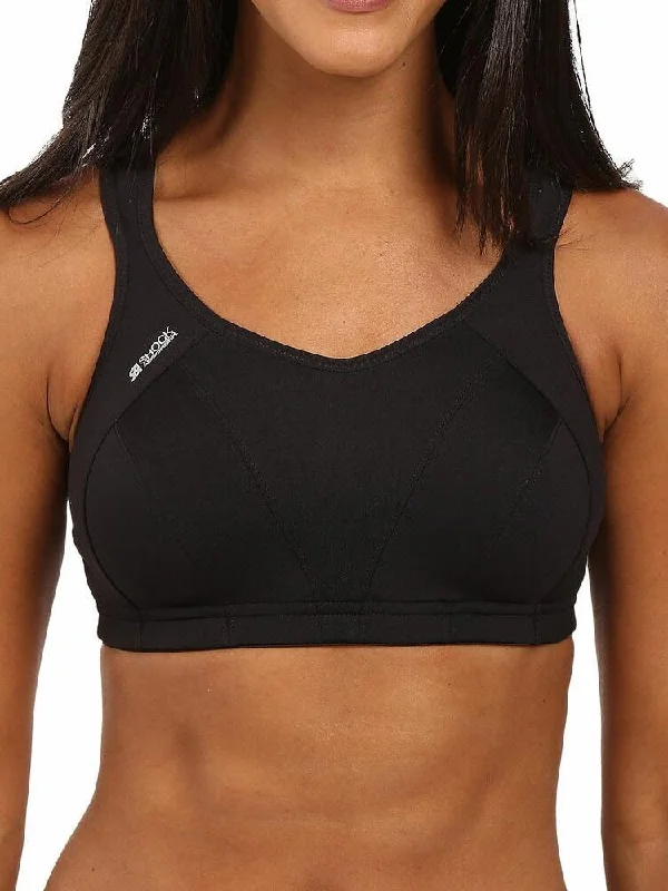 Sports bra with snug shape -Active Multiwear Sports Bra - Black