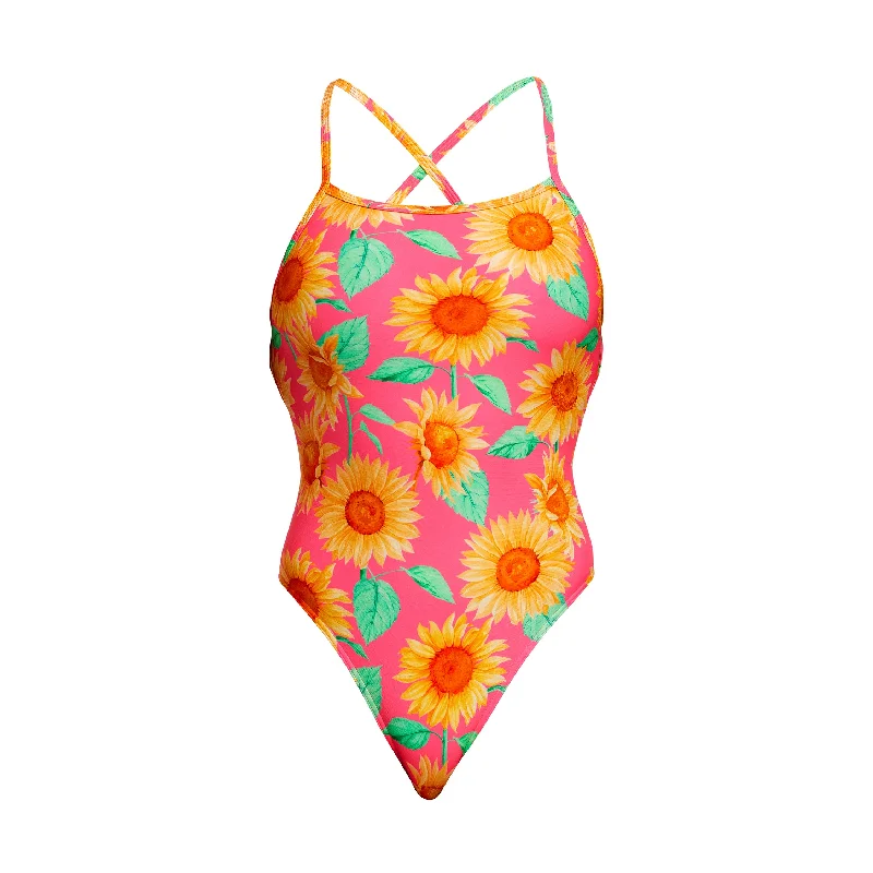 Swimwear striped-Cher | Ladies Strapped In One Piece