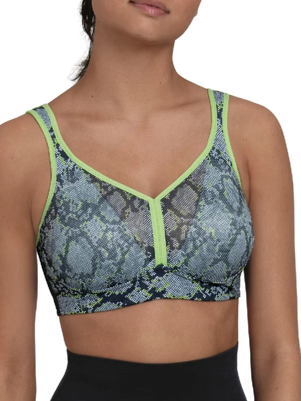 Sports bra with wide shape -Air Control Deltapad Sports Bra - Viper Grey