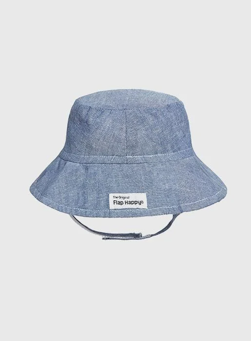 Sports bra with wide fit -Flap Happy Crusher Hat in Chambray