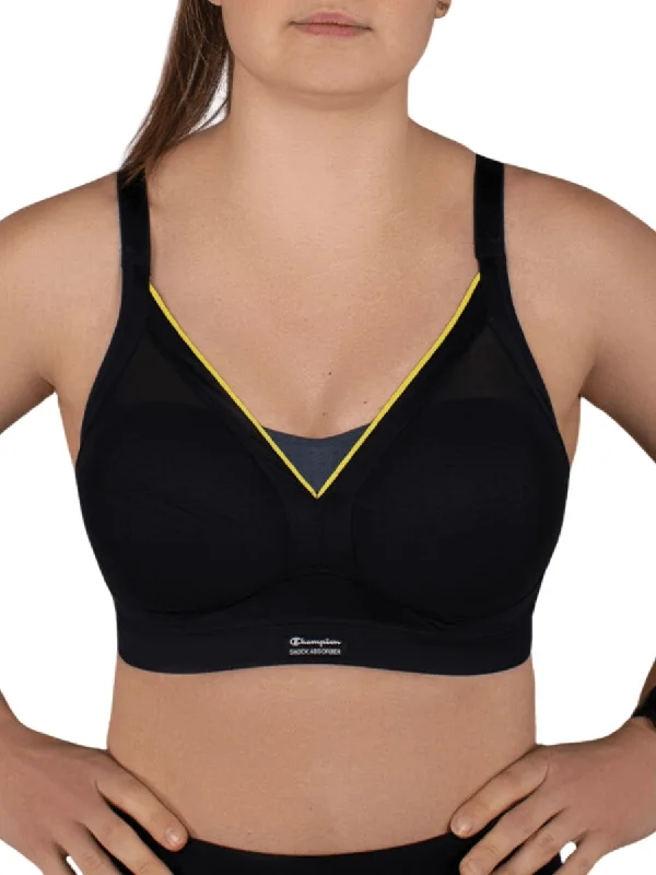 Sports bra with thick shape -Shaped Support Sports Bra - Slate Grey