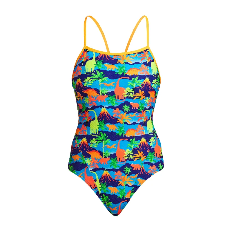 Swimwear blue-Big Bronto | Ladies Single Strap One Piece