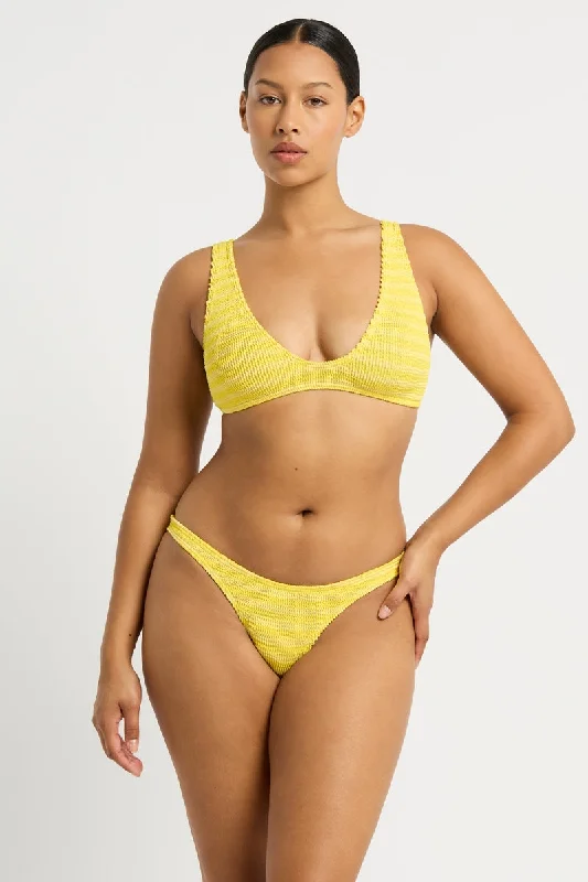 Swimwear for tall sizes-Limoncello Stripe Scout & Vista Set