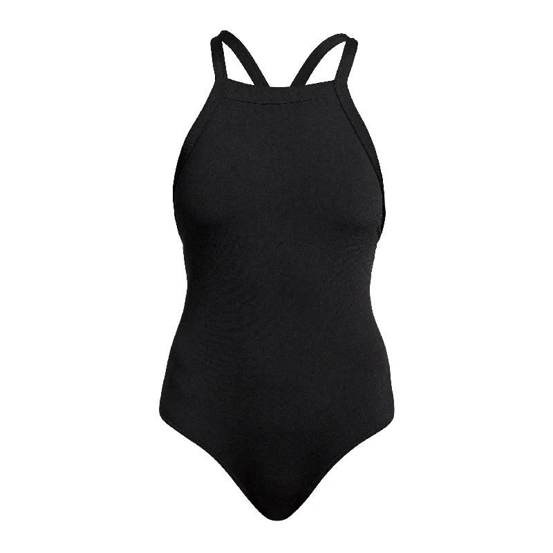 Swimwear for kids’ swim-Still Black | Ladies Sky Hi One Piece