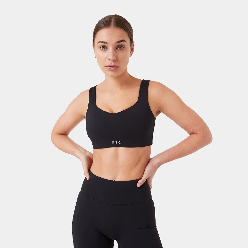 Sports top for bandy play -REC GEN - PROform Sport Crop Black