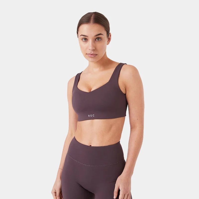 Sports top with vented shape -REC GEN - PROform Sport Crop Dk Grape