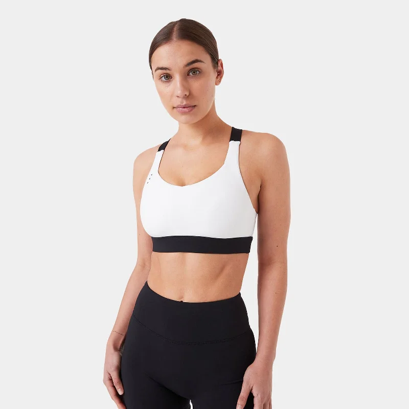 Sports top with firm shape -REC GEN - PROform X Crop White/Black