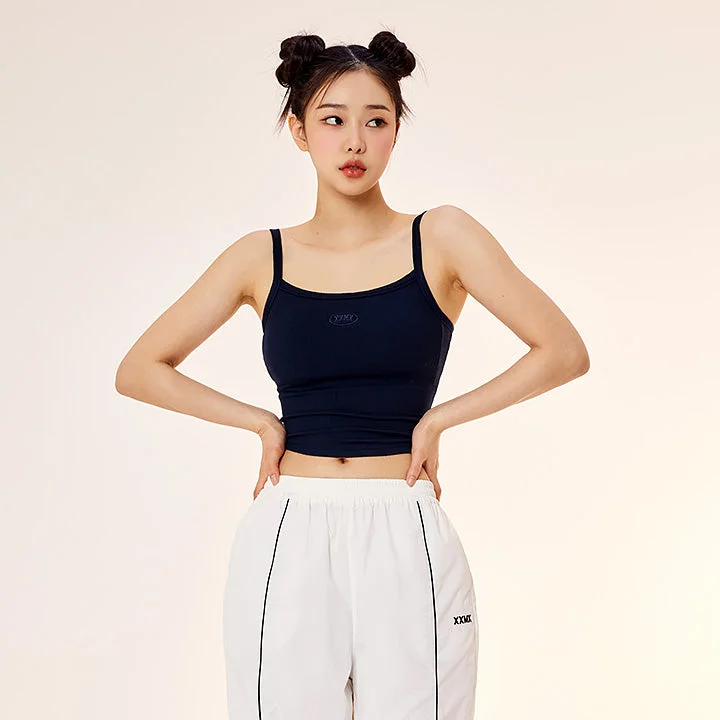 Sports top with snug shape -Ribbed Tension In-Pad Sleeveless