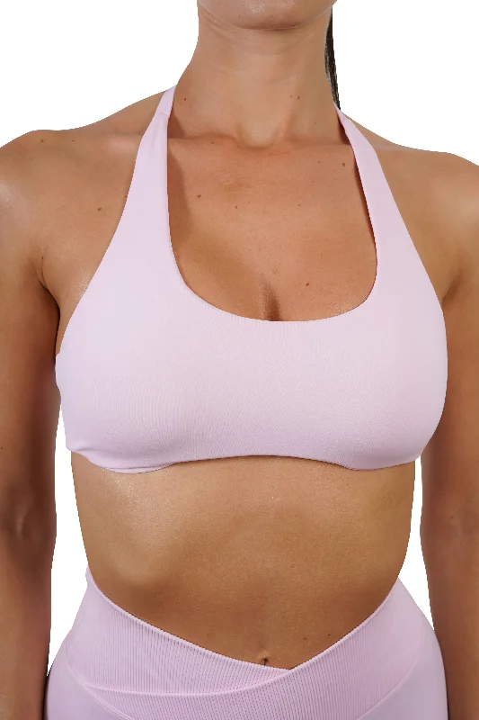 Sports top with fast sprints -ELEVATE CROP - PINK