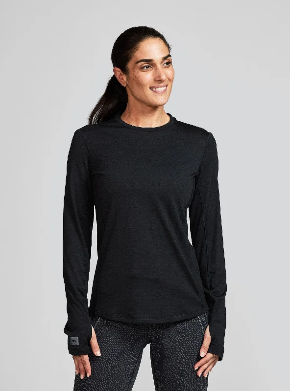 Sports top with foggy jogs -W's Repeat Merino Long Sleeve