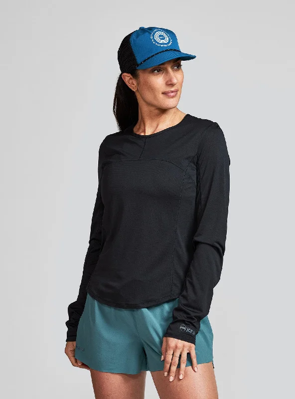 Sports top with thick fit -W's Run All Day Long Sleeve